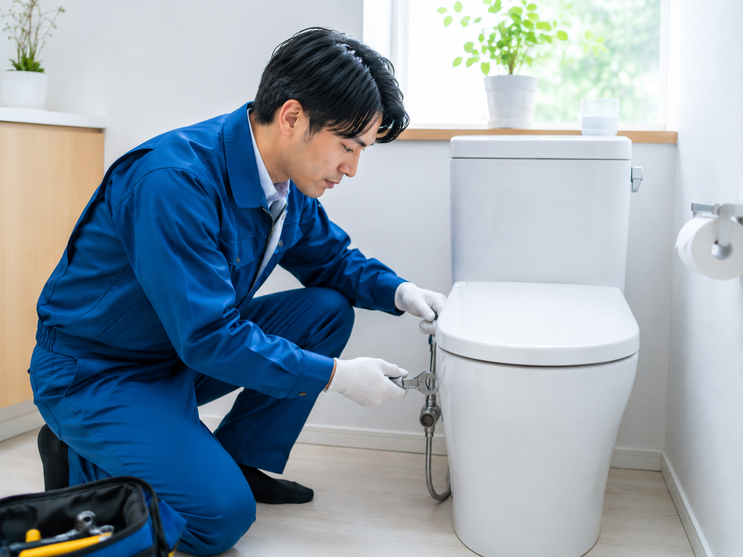 トイレつまり修理の作業イメージ