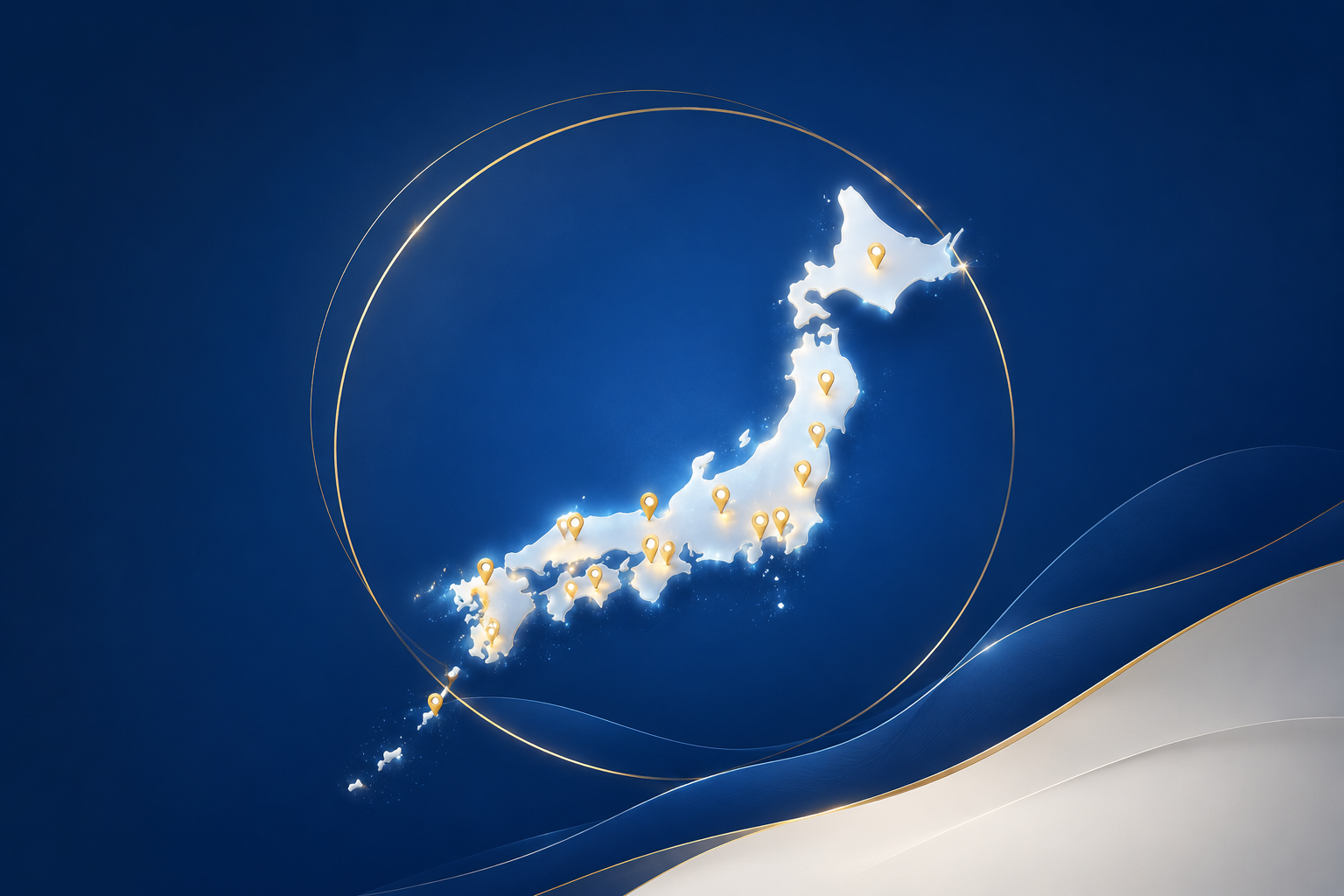 全国から水回りトラブルの相談を受け付ける対応エリアのイメージ画像